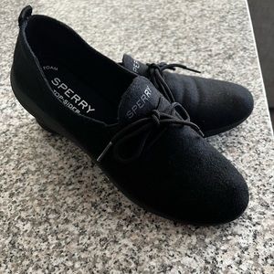 Black Sperry shoes